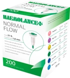 Ланцети стерильні одноразові Haemolance Plus Normal Flow Голка 21G Глибина проникнення 1.8 мм тип 420 №200 (503125) - зображення 2