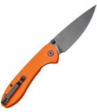 Нож CJRB Knives Feldspar Black Blade AR-RPM9 Steel Оранжевый (27980302) - изображение 2