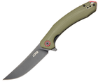 Нож CJRB Knives Gobi Black Blade Зеленый (27980299) - изображение 1