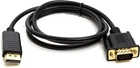 Кабель PowerPlant DisplayPort (M) - VGA (M) 1 м Черный (CA911882)