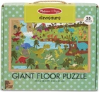 Гігантська головоломка-пазл Natural Play Giant Floor Puzzle: Dinosaurs (35 Pieces) Динозаври 35 елементів Melіssa & Doug MD31370