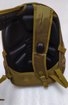 Туристический, тактический рюкзак BoyaBy 60 л встроенный USB порт Хаки - изображение 4