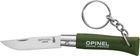 Нож Opinel Keychain №4 Inox темно-зеленый 2046566