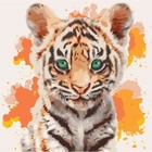 Картина по номерам Идейка Животные "Тигрюля" 40х40см