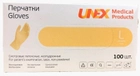 Латексные перчатки UNEX с пудрой нестерильные гладкие 100 шт/уп L - изображение 1