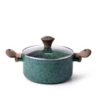 Кастрюля со стеклянной крышкой Fissman MALACHITE 20x9,8 см на 2,7 л (4318)