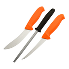 Набор Morakniv Hunting Set Orange 2 Knives+Sharpener (12098) - изображение 1