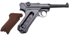Пневматический пистолет Gletcher P-08 Blowback Luger Parabellum Люгер Парабеллум блоубэк 100 м/с - изображение 8