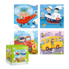 Пазл Додо 4 в 1 "Транспорт" Dodo Puzzle