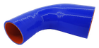 Патрубок угол 90° - D=60/90 толщина = 4 мм (150 мм х 150 мм) силикон синий 3205-70-1109160-01
