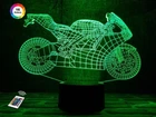 Ночник-светильник 3D "Мотоцикл 4" 3DTOYSLAMP 19х24 см 000262084
