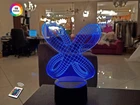 3D ночник "Цикличность" (УВЕЛИЧЕННОЕ ИЗОБРАЖЕНИЕ) + пульт ДУ + сетевой адаптер+ батарейки (3ААА) 3DTOYSLAMP