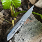 Карманный туристический складной нож Bestech Knife Shogun Grey BT1701A - изображение 3
