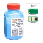 Тонер и Чип для OKI C301 АНК Cyan 50г 1505326