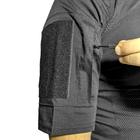 Тактическая футболка с коротким рукавом Lesko A424 Black M потоотводящая армейская камуфляжная (K/OPT2-4253-12422) - изображение 5