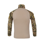 Тактическая рубашка Lesko A655 Camouflage 3XL (40р.) кофта с длинным рукавом камуфляжная армейская для военных (K/OPT2-4256-12572) - изображение 2