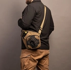 Тактична сумка-кобура для прихованого носіння Scout Tactical EDC crossbody ambidexter bag coyot/black - зображення 3