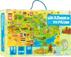 Настольная обучающая игра Умняшка Цікавинки України с многоразовыми наклейками 31 шт (КП-001) (4820129202026)