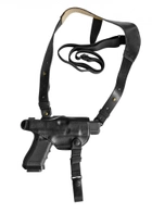 Подплечная поясная кожаная кобура A-LINE для Glock черная (3КУ9) - изображение 6