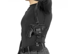 Подплечная, поясная, внутрибрючная кожаная кобура A-LINE для револьвера черная (3КУ3 Альфа420) - изображение 1
