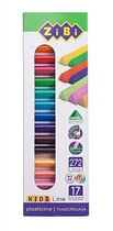 Пластилін 17 кольорів (12 стандарт + 5 неон) 272 г, KIDS line ZIBI (ZB.6228)