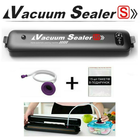 Вакууматор VACUUM SEALER VS LP-11(S) + переходник для контейнеров + гофрированные пакеты 15 шт.(20х25см)