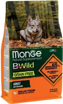 Сухий корм для дорослих собак Monge Dog Bwild Gr.Free Качка
