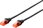 Патч-корд Digitus CAT6 UTP 0.25 м AWG 26/7 Cu LSZH Чорний (DK-1617-0025/BL)