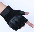 Тактические перчатки без пальцев Черный Размер L (17092142122) - изображение 1