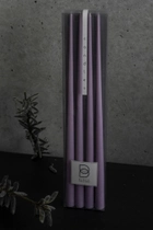Свеча столовая высокая BBcandles 45 см 4шт светло-сиреневая "Lavender mist" - изображение 1