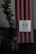 Свеча столовая высокая BBcandles 45 см 4шт темно-розовая "Berry dreams" - изображение 2