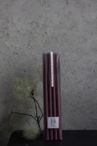 Свеча столовая высокая BBcandles 45 см 4шт дымчато-бордовая "Autumn rumba" - изображение 1