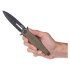 Нож Acta Non Verba Z400 Sleipner Liner Lock DCL/Olive (ANVZ400-008) - зображення 4