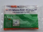 Шприц інсуліновий Micro-Fine Plus DEMI 0,3мл U-100 0,30 (30G) 10 штук (МІКРО ФАЙН ПЛЮС) - зображення 2