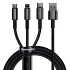 Кабель Baseus 3в1 TUNGSTEN GOLD Fast Charging 3в1 3.5A (Micro USB+Lightning+Type-C) 1.5m