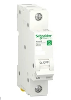 Автоматический выключатель RESI9 10 А, 1P, кривая С, 6кА Schneider Electric R9F12110