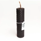 Свічка з чорної вощини з травами чистка будинку від негативу 032 - зображення 1