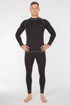 Комплект мужского термобелья Rough Radical Rock 3XL Черный с серой строчкой (M8005-XXXL)