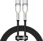 Кабель Baseus Cafule Series Metal USB-C to USB-C PD 100W 5А 1m Black (CATJK-C01)