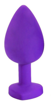 Анальна пробка з кристалом Slash, Medium колір фіолетовий (22329787000000000) - зображення 2
