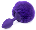 Анальна пробка Slash з круглим хвостиком Silicone Anus Plug, M колір фіолетовий (20755807000000000) - зображення 1