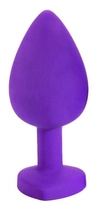 Анальная пробка с кристаллом Slash, Small цвет фиолетовый (22330787000000000) - изображение 2