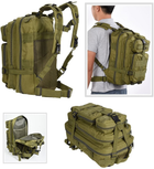 Рюкзак тактичний A02 MOLLE 25 л Олива - зображення 3