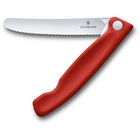Кухонний складний швейцарський ніж серейтор Victorinox Vx67831.FB SwissClassic Foldable Paring 240 мм червоний