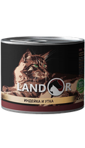 Влажный корм LANDOR Kitten Turkey&Duck 200 г