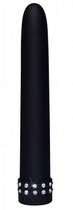Чорний вібратор зі стразами Diamond Silk колір чорний (05500005000000000) - зображення 1