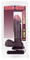 Реалистичный вибратор на присоске темно-коричневого цвета Man Size (00123000000000000) - изображение 3