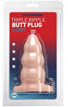 Товста анальна пробка Trip Ripp Butt Plug Large колір тілесний (00497026000000000) - зображення 3