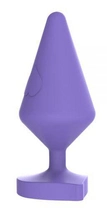 Анальная пробка Chisa Novelties Luv Heart Plug Large цвет фиолетовый (20685017000000000) - изображение 1