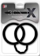 Наручники з силікону BondX Silicone Cuffs колір чорний (17915005000000000) - зображення 1